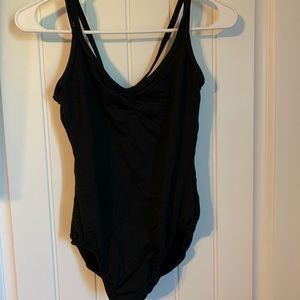 Black dance leotard